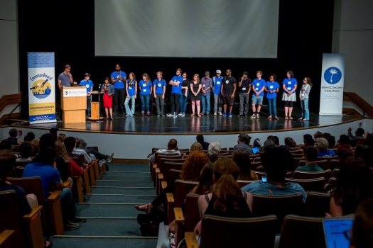 NEC staff on stage during the final CommonBound 2016 plenary